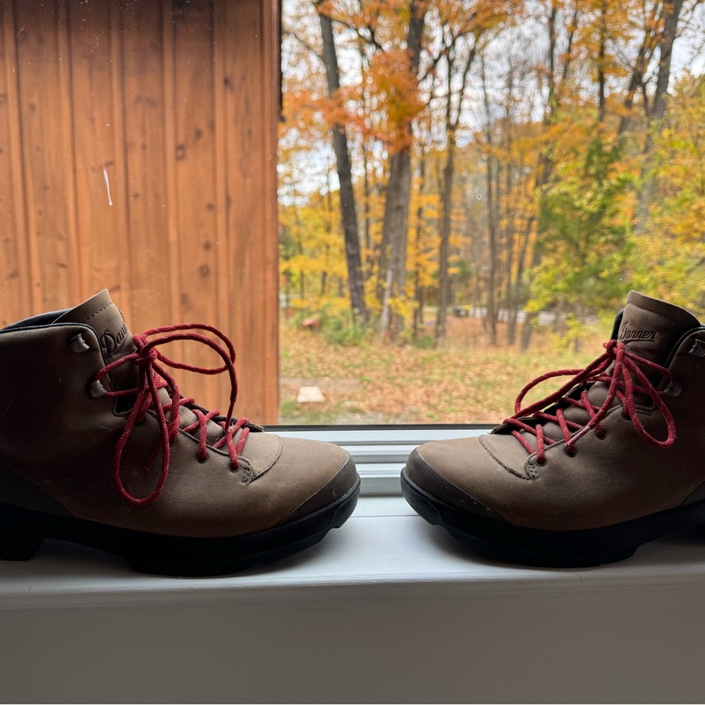 Danner Brown Boots with Red Laces